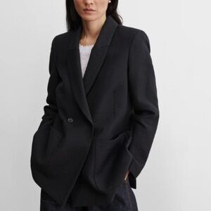 Rachel Comey Amboy Blazer • Textured Black Crepe • Made in New York • Size 6